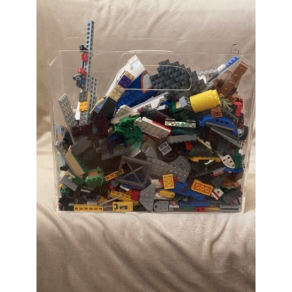 LEGO 3+ lbs Pounds Random Parts Pieces Building Plates Blocks Washed Bulk Lot - Picture 1 of 8